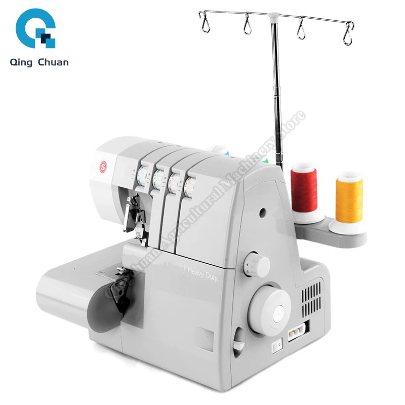Overlock Machine Heavy-Duty Metal Frame Overlock Machine 1,300 Stitches Per Minute Multifunctional Edging