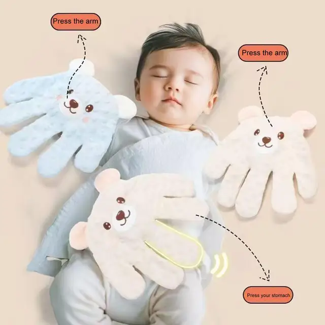Adjustable Automatic Baby Patting Sleep Pillow Startle Prevention Soothing Palms Remote Control Baby Sleep Aid  for 0-3 Toddler 4