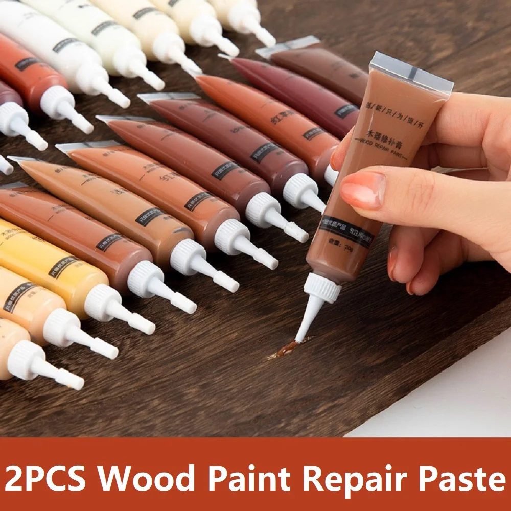 2/1PCS Pasta per Riparazione del Legno Stucco di Riparazione di Riempimento di Rivestimento di Riempimento per Pavimenti in Legno Vernice di Riempimento Fix Mobili in Legno Porta di Riparazione Pasta di Mastice 1