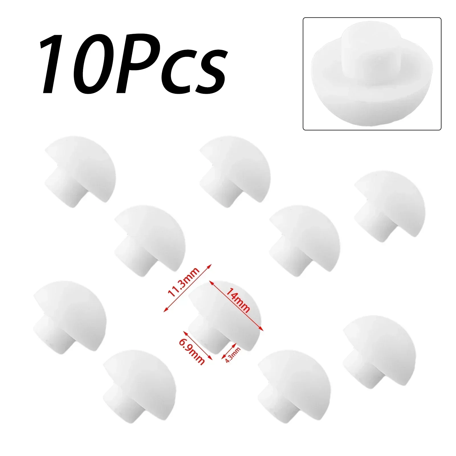 Toilet Seat Bumpers Seat Top Cover Cushion Stopper 10 Pcs Bathroom Accessories Gaskets