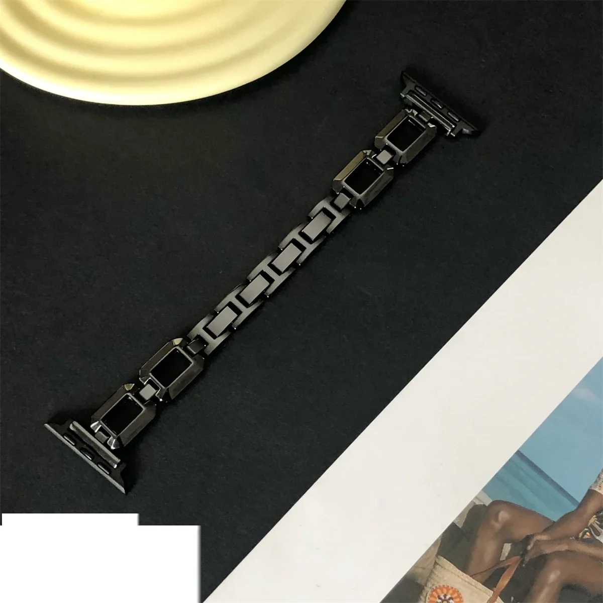 Pulseira de metal para smartwatch design elegante universal_voghion.com