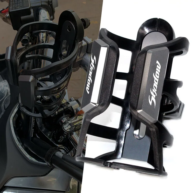 

For Honda Shadow VT 400 600 750 1100 VT600 VT1300 Motorcycle Accessories CNC Beverage Water Bottle Drink Cup Holder