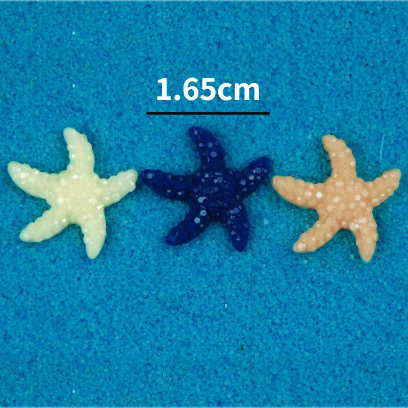 Resin Starfish Ornaments 10/20pcs Mini Resin Cute Multicolor Miniature Sea Star Fish Tank Aquarium Decor