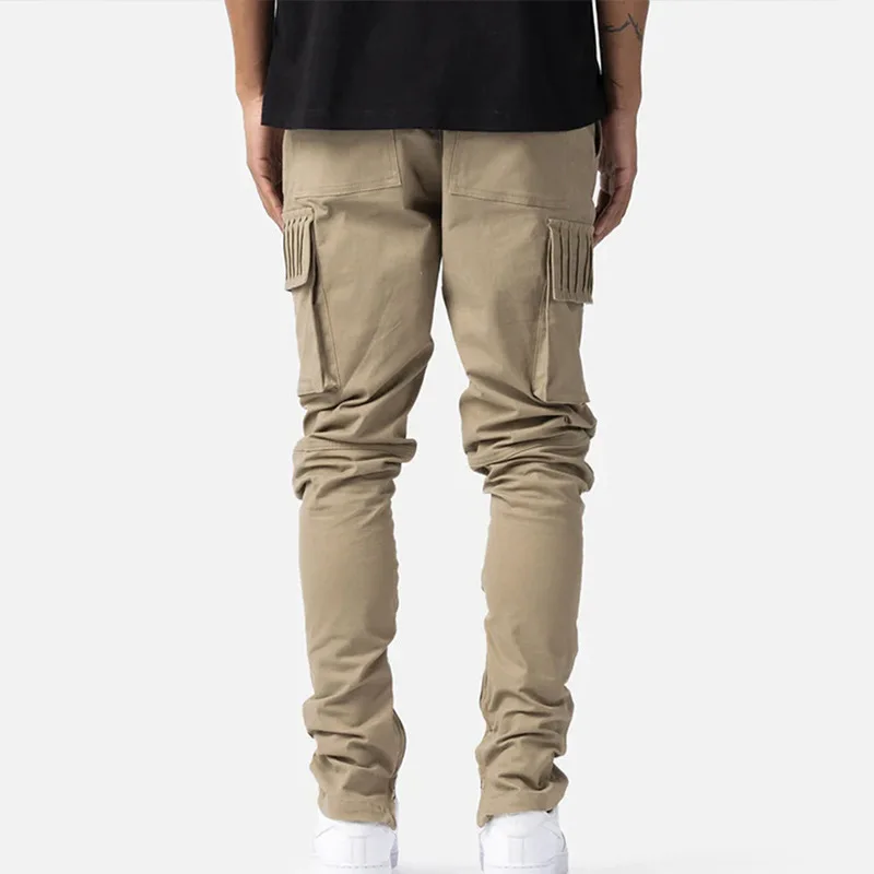 Men's Multi-pocket Casual Cargo Pants Outdoor Sports Streetwear Running Workout Joggers Trousers Male Gym Fitness Sweatpants 2