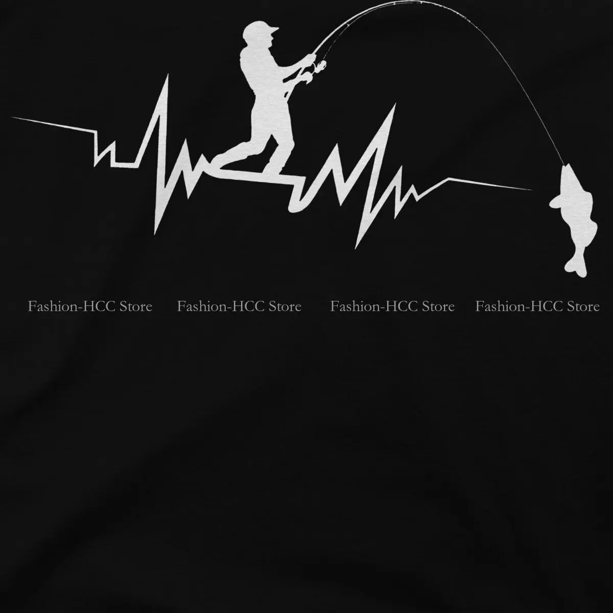 Heartbeat Cool Beat Great Unique TShirt Fisherman Fly Fishing Funny FSH  Comfortable T Shirt Short Sleeve Ofertas Polyester - AliExpress