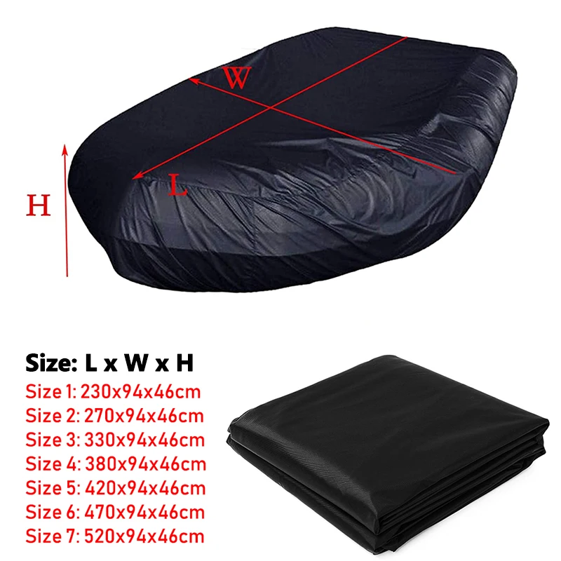 Funda Cubre Kayak Impermeable - Tela Oxford, Resistente UV, Para Barcas De 3.6 A 4 Metros, Camuflaje