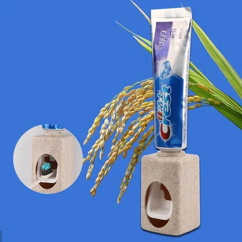 

Automatic Toothpaste Squeezer Wall Mount Toothbrush Holder Toothpaste Dispenser Toothpaste Storage Rack Bathroom Accessories Set
