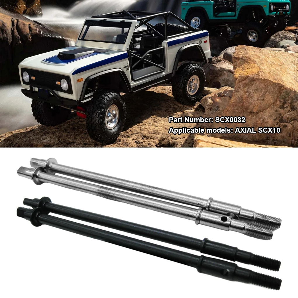 

Hard Steel Drive Shaft Rear Axle Shaft Dog Bone Upgrades Parts for Axial SCX10 II 90046 RBX10 Crawler 1/10 RC Car Upgrade Parts