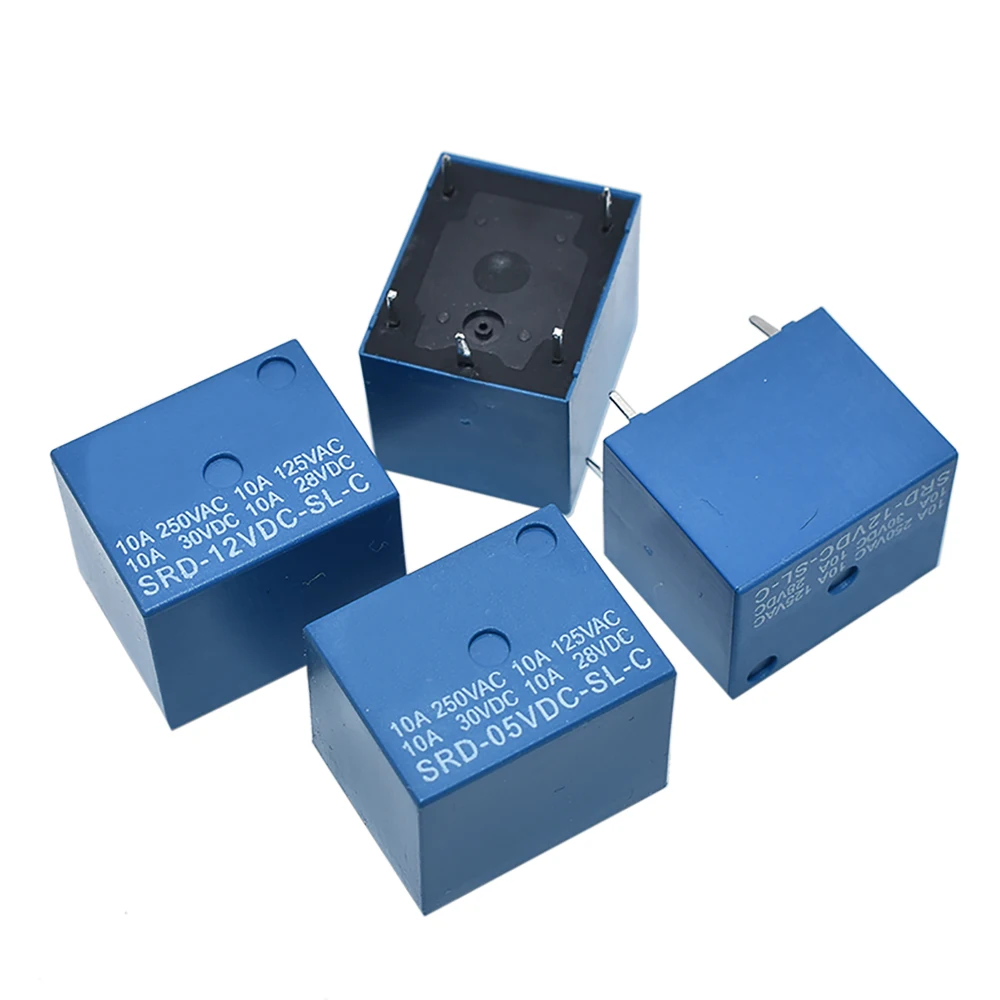SONGLE Power Relay SRD-12VDC-SL-C SRD-03V 05V 09V 12V 24VDC-SL-A -SL-C 5V DC SRD-05VDC-SL-C 5Pin