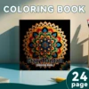 1 Books Mandalas Flower Coloring Book For Children Adult Relieve Stress Kill Time Graffiti Painting Drawing Art Book Stationerys 1