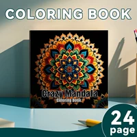 1 Books Mandalas Flower Coloring Book For Children Adult Relieve Stress Kill Time Graffiti Painting Drawing Art Book Stationerys 1