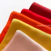 Silk Satin Handkerchief Plain Neck Scarf For Women Small Shawls Wraps Bandana Head Scarfs 70x70CM Square Headband Hijab Scarves 2