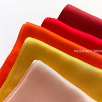 Silk Satin Handkerchief Plain Neck Scarf For Women Small Shawls Wraps Bandana Head Scarfs 70x70CM Square Headband Hijab Scarves 2