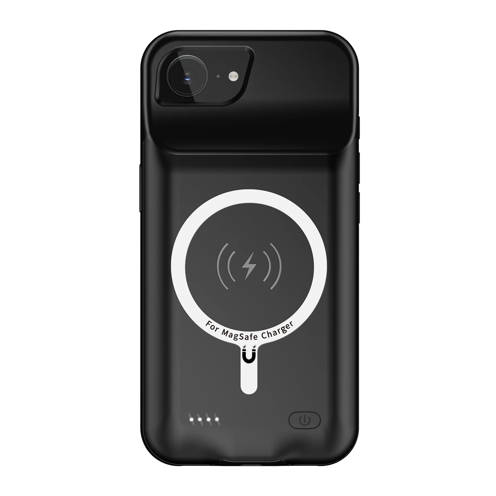 Battery MagSafe Charging Wireless Max Pro 16 iPhone 保証有　MagSafeケース付 黒 【電池100%】iPhone16e128GB Case mAh (8500 スマートフォン本体