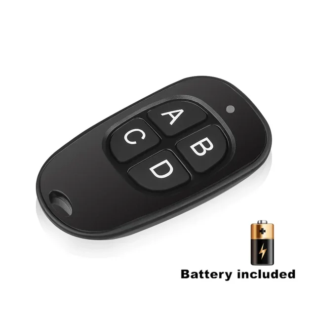 5-20pcs 433MHz Remote Control Universal Garage Remote 4 Buttons Duplicator Controller Replacement Wireless Car Keys for Garage 4