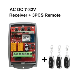 Smart WiFi Garage Door Remote Control Opener with Dual Channel Receiver (7-32VReceiver 3XRF)