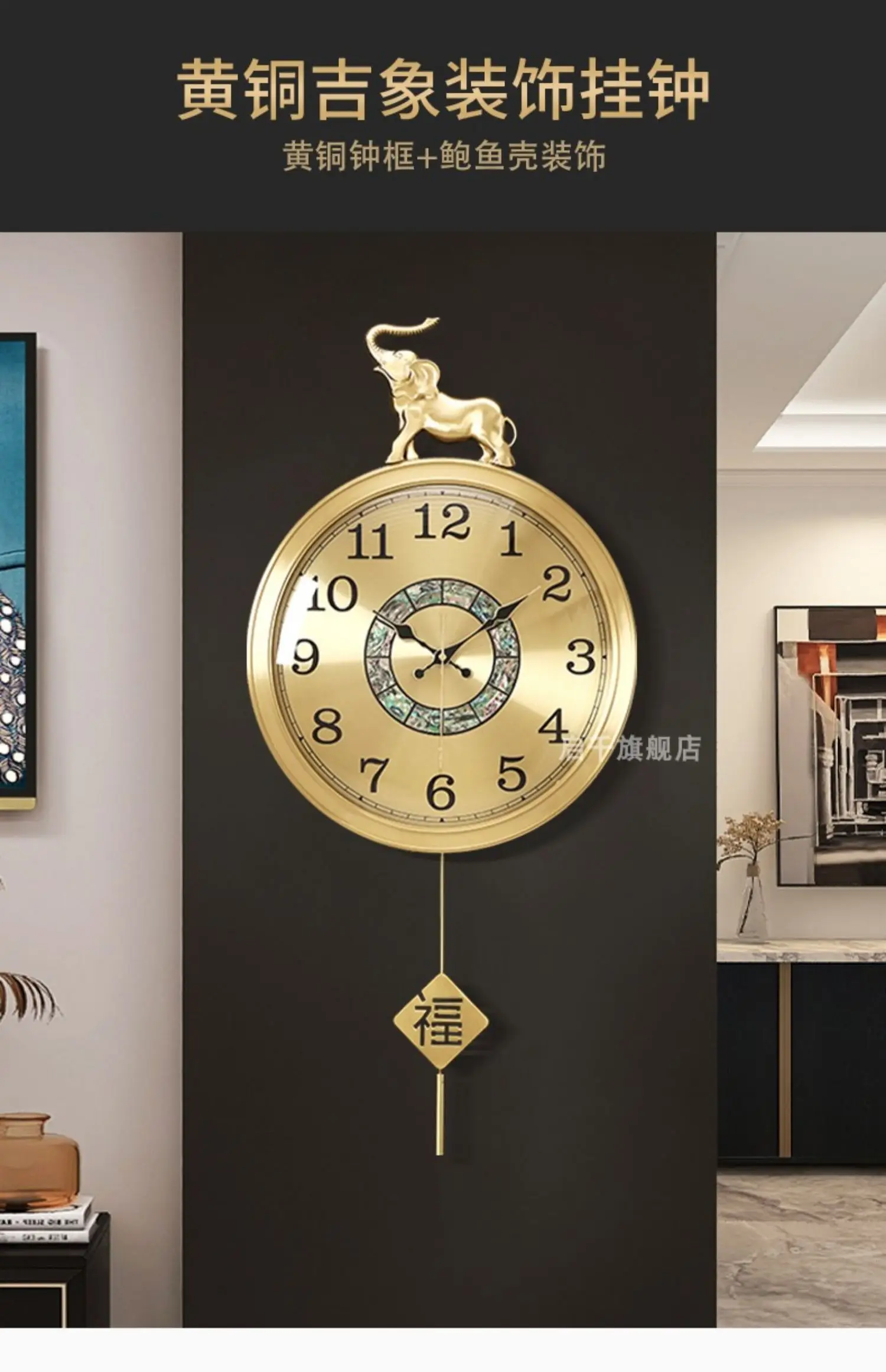 Description Picture 2 of itemRound Kitchen Wall Clock Plane Nordic Modern Living Room Wall Clock Chic Hanging Duvar Saati Home Decoration Accessories