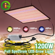 LED Grow Light Full Spectrum Phyto Lamp AC85-240V 40W  For Indoor Grow Tent Plants Growth Light