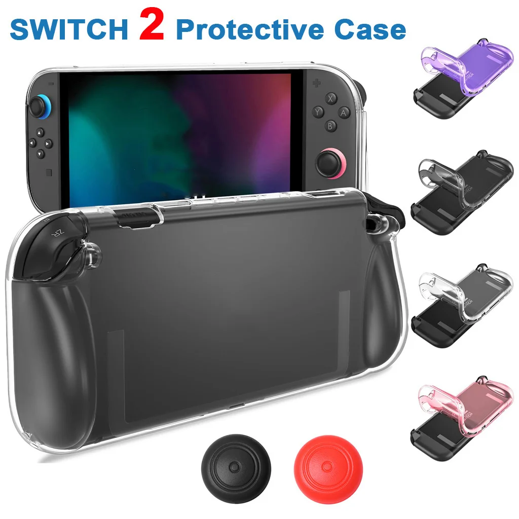 Clear Protective Case with Ergonomic Grip and Shock-Absorption