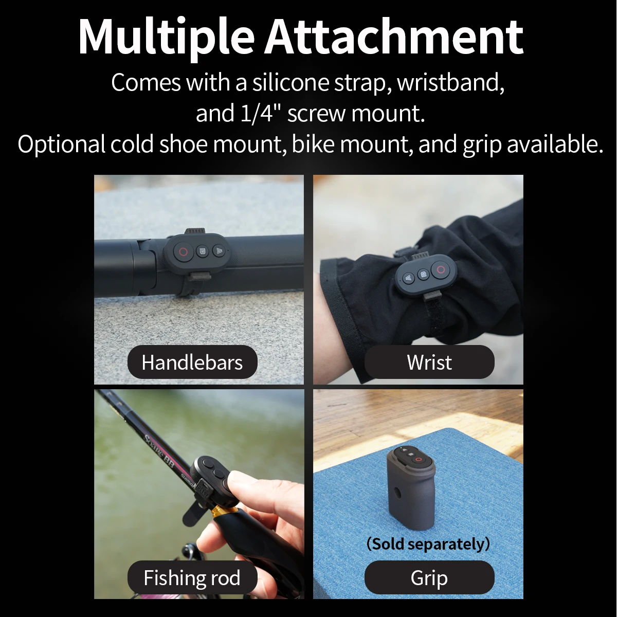 Suitable for Insta360 and GoPro sports cameras Bluetooth remote control 360 X2 X3 X4 GO3 Ace Pro，GoPro9 10 11 12 13 5