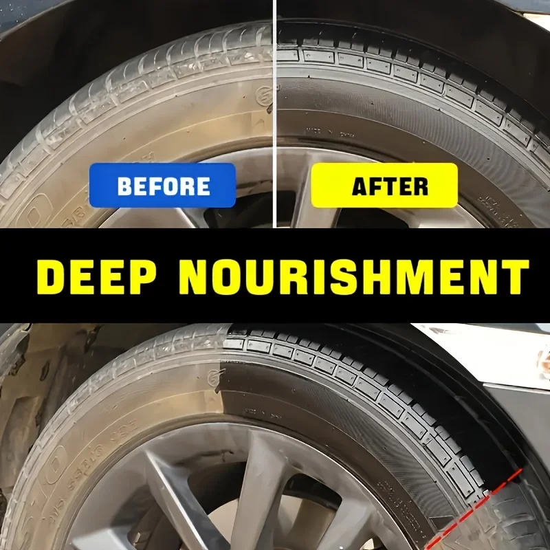 Plastic & Rubber Repair Wax - Nano-Enhanced Black Restoration Paste for Car Tires, Interior Polishing & Long-Lasting Shine, 5