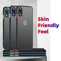 Fashion Color collision Skin-feel Translucent Matte Slim Shockproof Protective Phone Case For iphone XR - Image 2