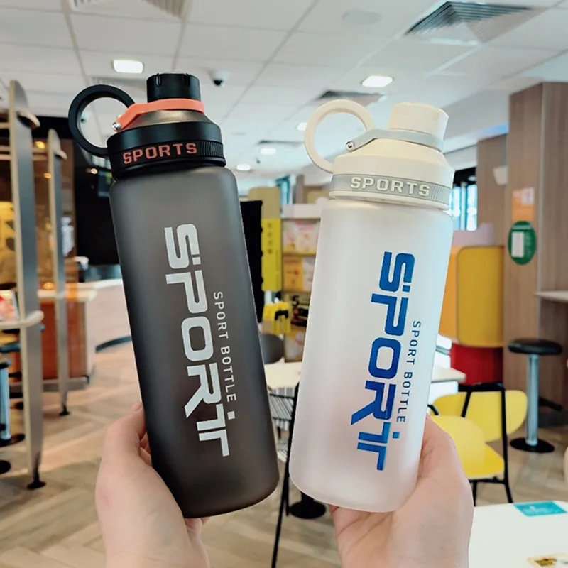 1000ml/1500ml Portable Sport Water Bottle With Filter Durable Gym Fitness Outdoor Camping Cycling Hiking Drinking Plastic Bottle