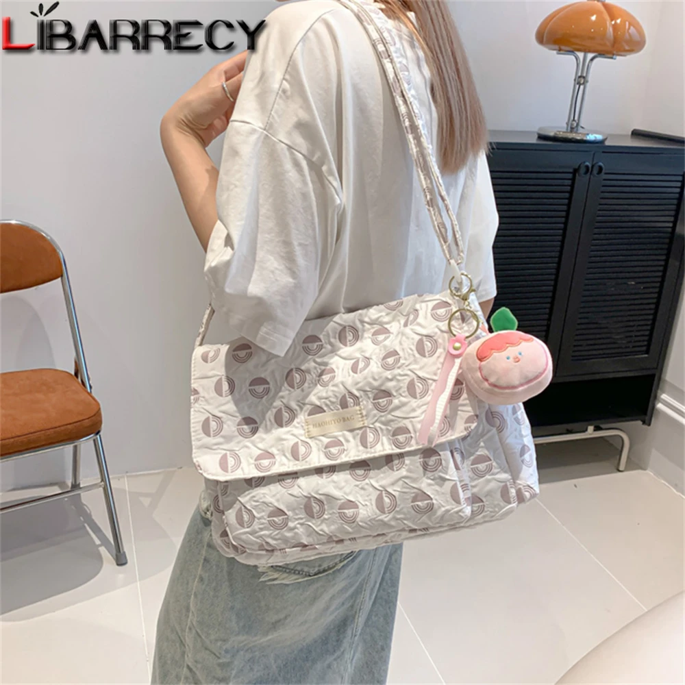 

Panelled New Ladies Shoulder Bag Fashion High Quality Nylon Large-capacity Student Bag 2023 Women Crossbody Bags Bolsos De Mujer