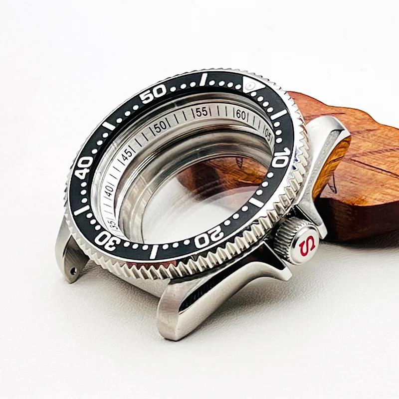 Nh34 Nh35 Cassa Dell'Orologio Seiko Skx007 Custodia Srpd Adatta Per Nh34 Nh35 Nh36 7 S26 Movimento 120 Spring Click Crown At 3.0 Custodia Per Orologio