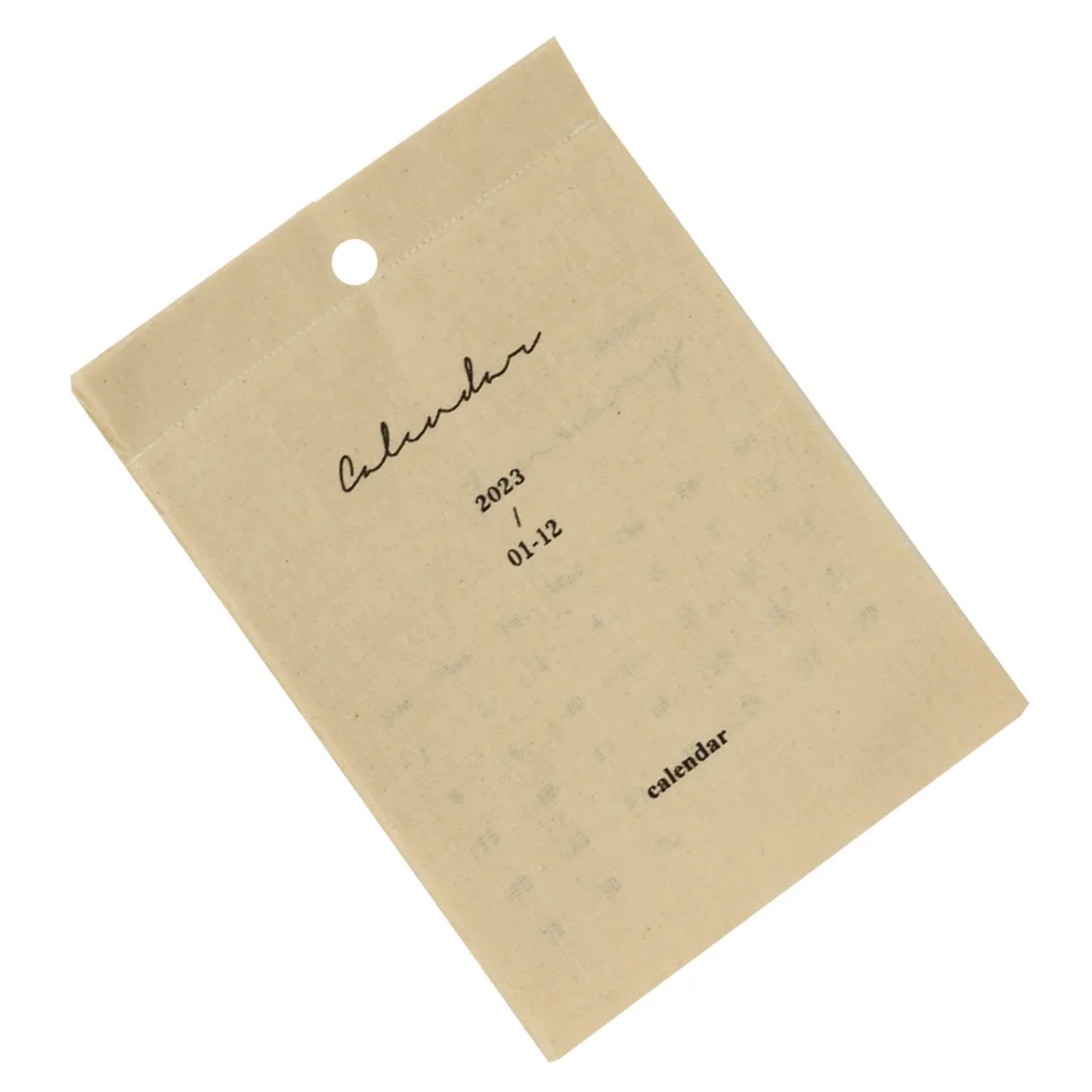 

2023 Wall Calendar Retro Vintage Decor Photo Background Prop Calendars Decorative Decorate