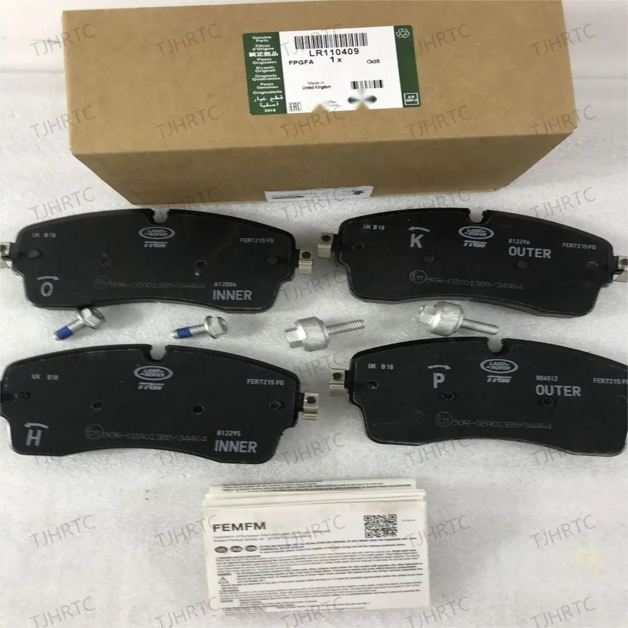 Land Rover front brake pads are suitable for Range Rover Administration/Sport Discovery 5 front brake pads LR110409 LR162044