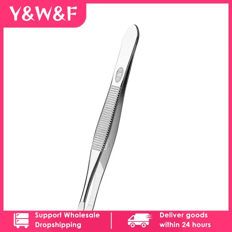 

Eyebrow Hair Tweezers Professional Eyebrow Hair Removal Tweezer Flat Tip Tool Stainless Steel Convenient Small Tool TSLM1