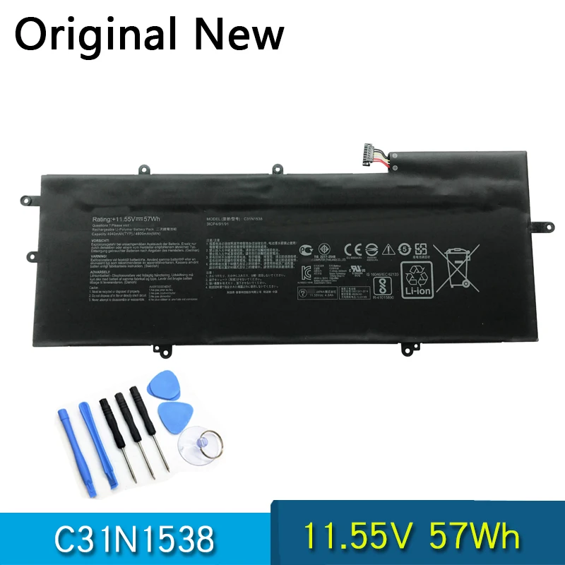 

NEW Original C31N1538 Laptop Battery For ASUS Q324UA Q324UAK UX360UA Zenbook UX306UA Zenbook Flip UX360UA 11.55V 57Wh