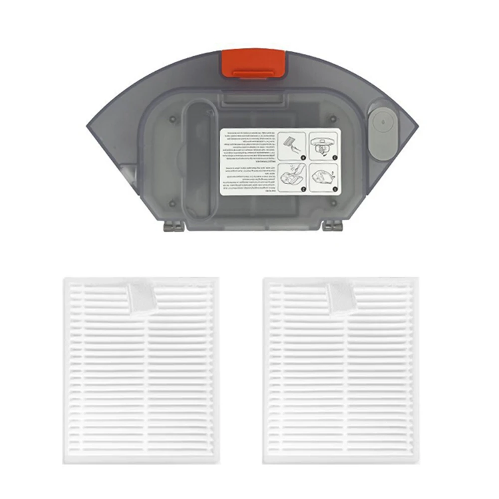 

2 In 1 Water Tank Dust Box For Xiaomi Mijia E10 E12 B112 Robot Vacuum Cleaner Spare Parts Hepa Filter Kit