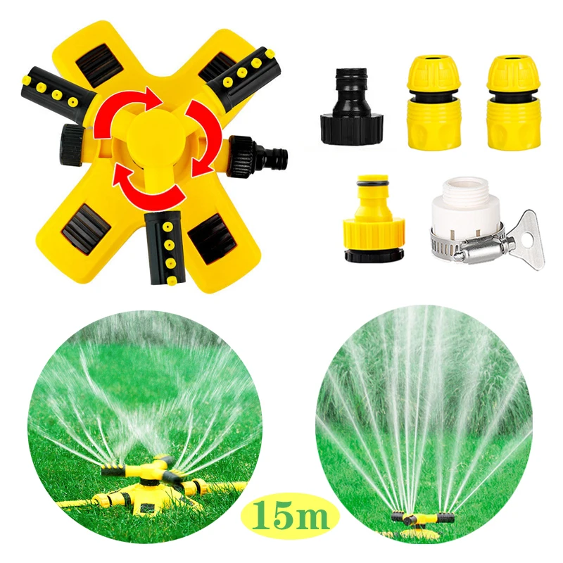Irrigatore Per Prato, Irrigatore Automatico Rotante A 360 Gradi, Sistema Di Irrigazione Irrigatore Da Giardino Per Innaffiare Fiori E Verdure 83802419
