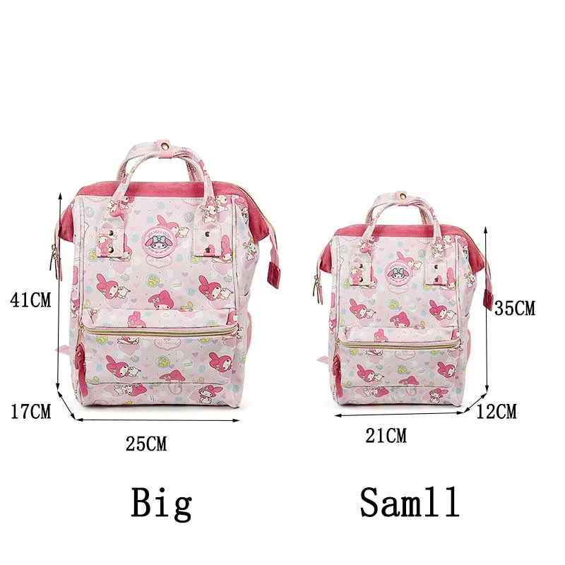 Hello Kitty Backpacks Cartoon Kawaii High Capacity Waterproof Leisure Bag
