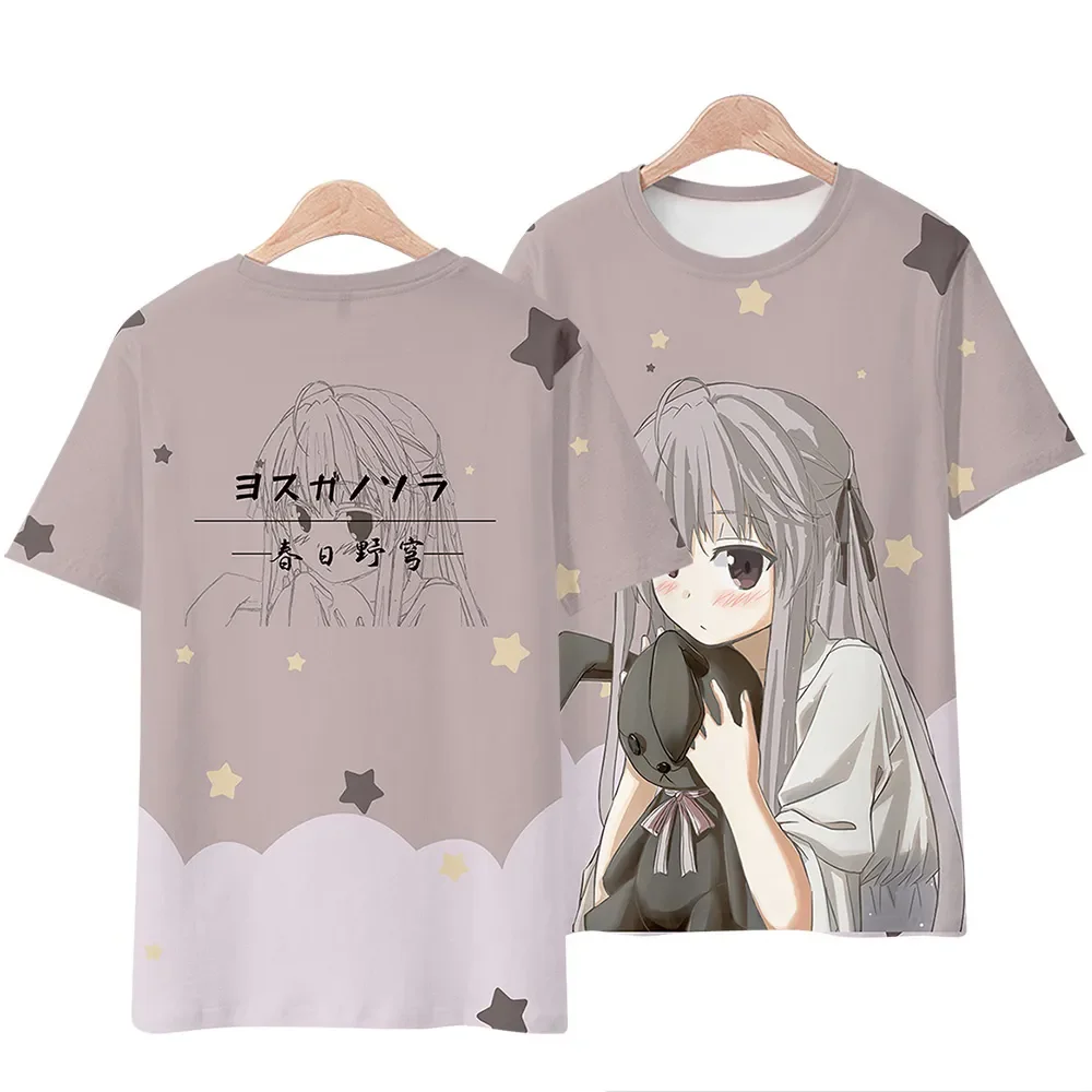 

Tshirts 3D Print Anime Yosuga No Sora T Shirt Fashion Kids Casual Boys Girls Kawaii Cartoons Round Neck Tshirt Tops Clothes