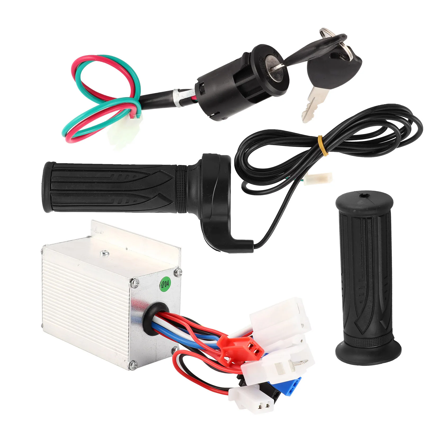 Electric Scooter Speed Controller Set 24V 250W with Throttle Twist Grip Lock