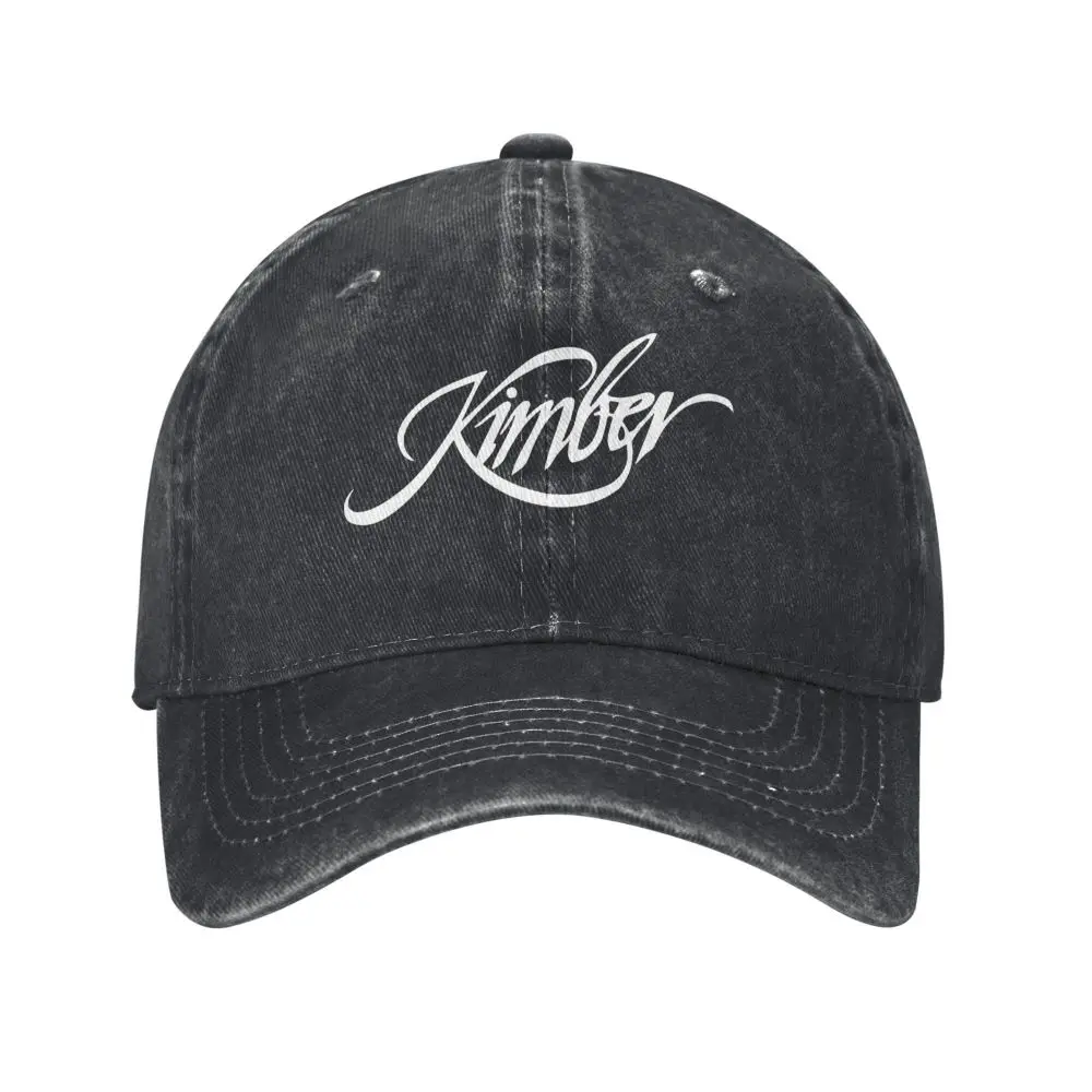 Kimber, 2nd Amendment, Pro Gun Rights, Rifle Pistol denim Hat Outdoor Adventures Mens Hats Men's Baseball Cap