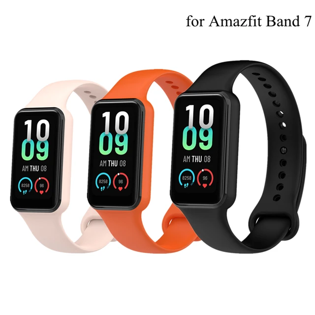 Compatible con Amazfit Band 7 bandas de silicona de dos tonos,  transpirable, correa deportiva de repuesto para Amazfit Band 7, reloj  inteligente para
