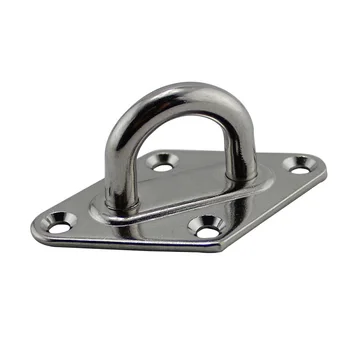 Gancio per piastra con occhiello in acciaio inossidabile 304 con diamante da 4 pezzi per ganci da soffitto a sospensione Gancio per applicazione marina 1