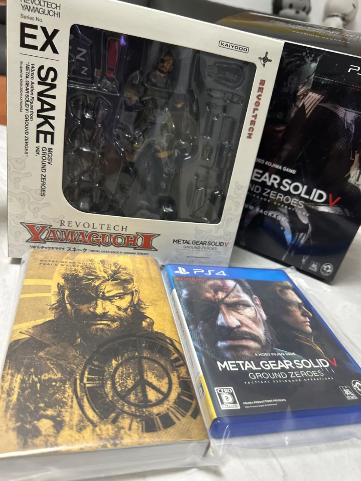 海洋堂-PVCスネークアクションフィギュア,メタルギア,ファン特典