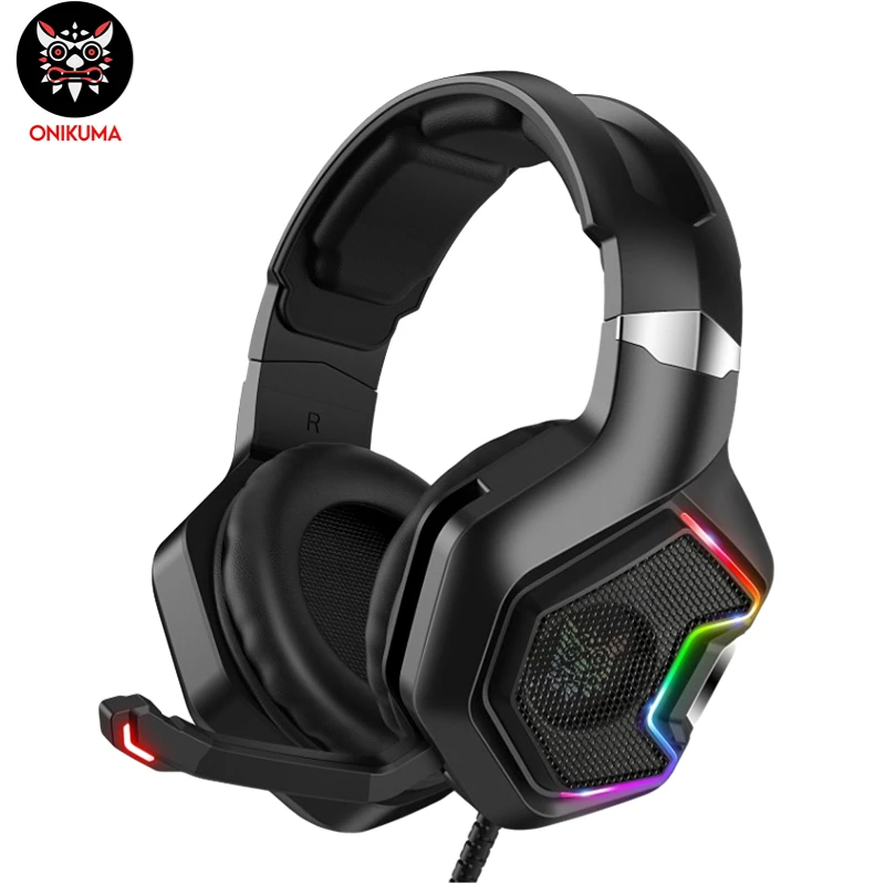 

Wired Earphone ONIKUMA K10 Pro With Noise Canceling Mic Gaming Earphone Professional Gaming Headset For PS4 Switch PC Gamer