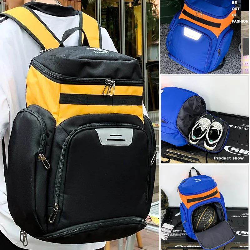 Oxford Outdoor Sports Backpack with Shoes Pocket for Men and Women