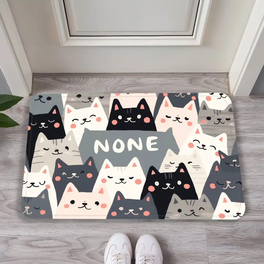 Flannel Entrance Mat Foyer Soft Stain-resistant Anti-stain Easy to clean Door Mat