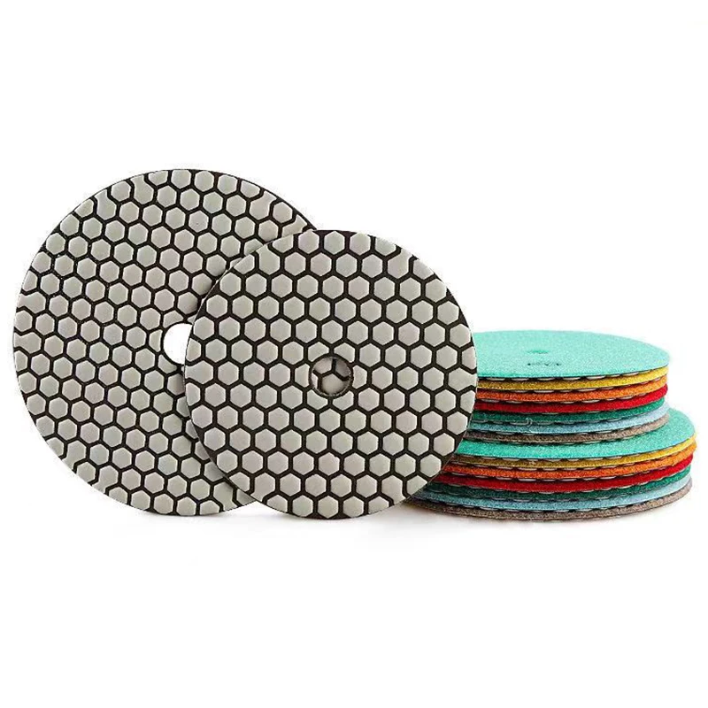 

1Pc 6 inch 150mm Abrasive Diamond Dry Polishing Pads for Granite Stone Concrete Marble Polishing Use Flexible Grinding Disc
