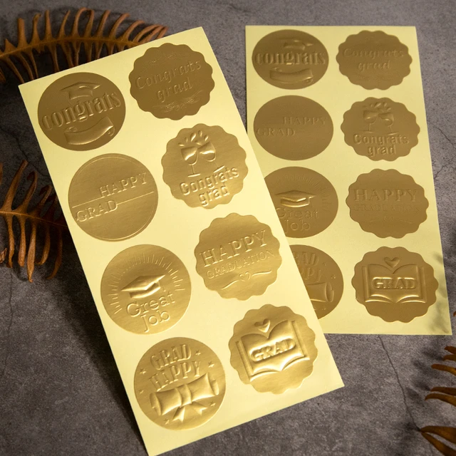 Gold Seal Stickers Certificates  Embossed Gold Seal Stickers - Seal Label  Gold - Aliexpress