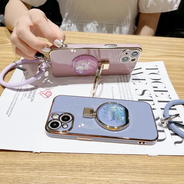 Bling Quicksand Perfume Bracelet iPhone Case
