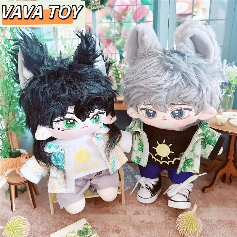 

20cm Plush Dolls Clothes Kpop Virtual Idol T-shirt Canvas Shoes Kawaii Outfit Anime Game Cosplay Toys Accessories Free Shipping