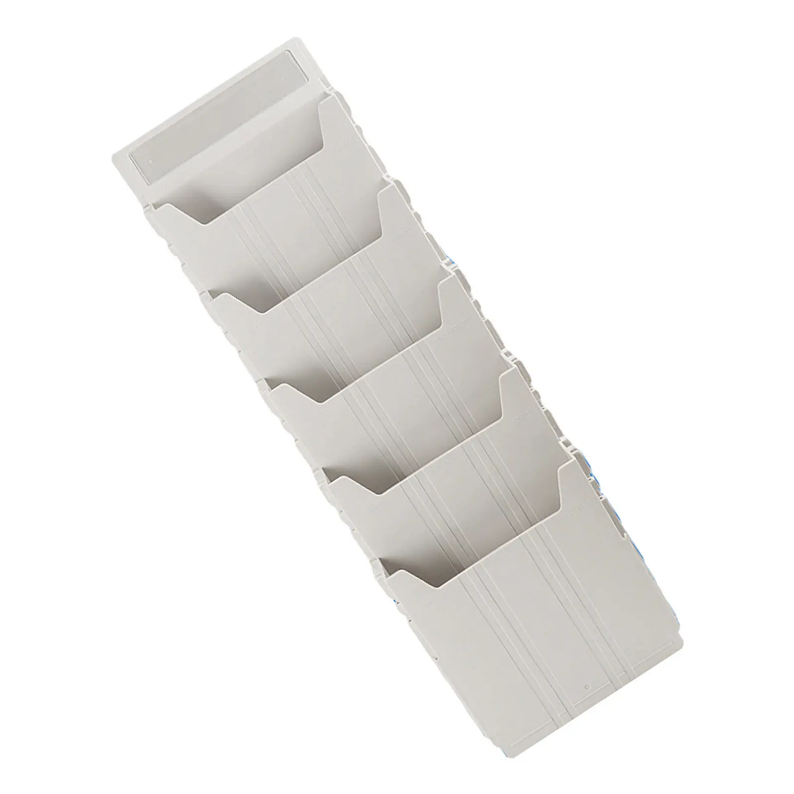 벽걸이 파일 정리함 확장형 5칸 PP 홀더 사무실 벽걸이 잡지꽂이 문서 우편 보관함